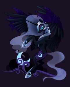 Rating: Safe Score: 0 Tags: black_body black_feathers e621 equid equine feathered_wings feathers female flying friendship_is_magic frutiger_metro hair hasbro hi_res horn mammal moon my_little_pony mythological_creature mythological_equine mythology nightmare_moon_(mlp) sambaneko solo winged_unicorn wings User: bunchy7s