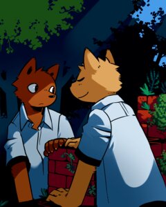 Rating: Safe Score: 0 Tags: 4:5 5_fingers anthro black_eyes brown_body brown_fur canid canine canis claws clothed clothing day domestic_dog duo e621 eyes_closed fffffolder fingers frown fur hi_res kemono looking_aside male mammal outside plant school_uniform shirt sky smile toony topwear uniform User: bunchy7s Rating: Safe Score: 0 Tags: 4:5 5_fingers anthro black_eyes brown_body brown_fur canid canine canis claws clothed clothing day domestic_dog duo e621 eyes_closed fffffolder fingers frown fur hi_res kemono looking_aside male mammal outside plant school_uniform shirt sky smile toony topwear uniform User: bunchy7s
