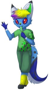 Rating: Safe Score: 0 Tags: anthro canid canine digital_media_(artwork) e621 fennec_fox food fox gesture hair li-li male mammal multicolored_hair popsicle red_eyes simple_background snofu solo sparklefur tail true_fox two_tone_hair waving white_background User: bunchy7s