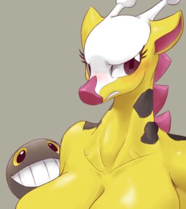 Rating: Questionable Score: 0 Tags: anthro anthrofied big_breasts blush breasts bust_portrait e621 eyelashes female generation_2_pokemon girafarig giraffid horn looking_at_viewer mammal nintendo ossicone pokemon pokemon_(species) pokemorph portrait solo sunibee tail tail_mouth unusual_anatomy unusual_tail User: bunchy7s Rating: Questionable Score: 0 Tags: anthro anthrofied big_breasts blush breasts bust_portrait e621 eyelashes female generation_2_pokemon girafarig giraffid horn looking_at_viewer mammal nintendo ossicone pokemon pokemon_(species) pokemorph portrait solo sunibee tail tail_mouth unusual_anatomy unusual_tail User: bunchy7s
