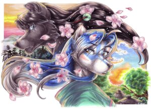 Rating: Safe Score: 0 Tags: 2011 anthro blue_eyes blue_hair canid canine canis cherry_blossom cloud cockiestspaniel day domestic_dog duo e621 female flower hair long_hair male mammal nature outside plant prunus_(flower) romantic romantic_ambiance sky User: bunchy7s