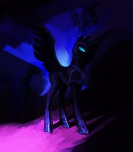 Rating: Safe Score: 0 Tags: black_body black_feathers detailed detailed_background e621 equid equine feathered_wings feathers female feral friendship_is_magic hasbro horn makkon mammal my_little_pony mythological_creature mythological_equine mythology nightmare_moon_(mlp) solo toony unavailable_at_source winged_unicorn wings User: bunchy7s