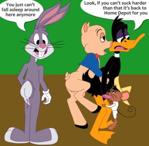 Rating: Explicit Score: 0 Tags: 4boys anal_penetration anal_sex anthro ass blowjob bottomless bugs_bunny clothed cobra_mcjingleballs cum_dripping cum_in_ass curled_tail daffy_duck duck fur furry gay interspecies lagomorph leg_lift looking_at_viewer looney_tunes male male_only mammal mouse multiple_males oral_sex pig porcine porky_pig rabbit rodent rule34 size_difference soft_feathers sombrero speedy_gonzales sucking the_looney_tunes_show warner_bros warner_bros._animation warner_brothers yaoi User: bunchy7s
