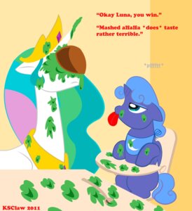 Rating: Safe Score: 0 Tags: 2011 alfalfa artist_name blue_body blue_feathers bowl container duo e621 english_text equid equine feathered_wings feathers female feral food friendship_is_magic fruit hasbro hi_res high_chair horn ksclaw legume mammal my_little_pony mythological_creature mythological_equine mythology neonate plant princess_celestia_(mlp) princess_luna_(mlp) simple_background tail text toony unavailable_at_source white_body white_feathers winged_unicorn wings year young User: bunchy7s