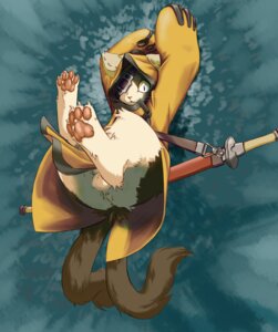 Rating: Explicit Score: 0 Tags: 2_tails anthro arc_system_works asian_mythology balls beastkin blazblue clothed clothing e621 east_asian_mythology feet felid genitals hi_res japanese_mythology jubei_(blazblue) kaka_(blazblue) looking_at_viewer male mammal melee_weapon multi_tail mythology paws red_eyes simple_background soles solo sword syosyo tail weapon whiskers yokai User: bunchy7s