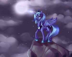 Rating: Safe Score: 0 Tags: 5:4 blue_body blue_feathers blue_hair cloud cutie_mark detailed_background e621 equid equine feathered_wings feathers female feral friendship_is_magic full_moon hair hasbro hi_res horn long_hair magic mammal moon my_little_pony mythological_creature mythological_equine mythology night outside princess_luna_(mlp) quadruped rock sky smile solo standing star starry_sky tail toony winged_unicorn wings zanthu User: bunchy7s