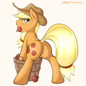 Rating: Explicit Score: 0 Tags: 2013 anus applejack_(mlp) blonde_hair blush butt clothing cowboy_hat cutie_mark digital_media_(artwork) e621 earth_pony equid equine female feral freckles friendship_is_magic genitals green_eyes hair hasbro hat headgear headwear horse looking_at_viewer looking_back mammal my_little_pony pony quadruped ratofdrawn simple_background solo tail vulva User: bunchy7s