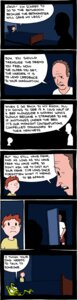 Rating: Safe Score: 0 Tags: bad_metadata bed_monster commentary dialogue digital_media_(artwork) duo_focus e621 english_text father_(lore) green_body group hi_res human male mammal missing_sample monster parent_(lore) parenting satire saturday_morning_breakfast_cereal text zach_weiner User: bunchy7s