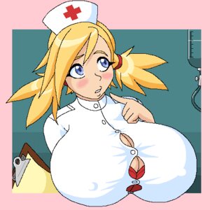 Rating: Explicit Score: 0 Tags: blue_eyes blush bra breasts bursting_breasts cleavage clipboard clothing cute erect_nipples erect_nipples_under_clothes female gigantic_breasts hair_tie hospital huge_breasts large_breasts nipples nurse rule34 woot yellow_hair User: bunchy7s