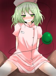 Rating: Explicit Score: 0 Tags: 1boy 1girls 2d assertive clothed_sex cowgirl_position dark-skinned_male dark_skin female female_focus green_eyes green_hair han64 han_(jackpot) highres koishi_komeiji light-skinned_female light_skin looking_at_viewer male male_pov naughty_face nurse pov sex straddle straight straight_hair team_shanghai_alice touhou under_skirt User: bunchy7s