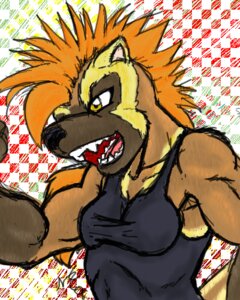 Rating: Safe Score: 0 Tags: 4:5 anthro devi digital_media_(artwork) e621 female hyena low_res mammal mca_jabberwocky oekaki solo spotted_hyena User: bunchy7s