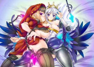 Rating: Questionable Score: 0 Tags: 2girls armor ass ass_grab bed blonde_hair blue_eyes blush breasts censored chains choker convenient_censoring crown female garters glowing gwendolyn_(odin_sphere) habit huge_breasts incest looking_back lying multiple_females multiple_girls nipples no_bra no_panties odin_sphere on_back ouma_tokiichi partially_visible_vulva polearm purple_eyes pussy rule34 short_hair siblings sideboob silver_hair sisters spear star striped thighhighs velvet_(odin_sphere) weapon wings yuri User: bunchy7s