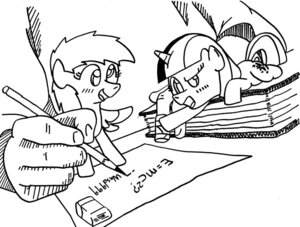 Rating: Safe Score: 0 Tags: argument band-aid bandage black_and_white book cutie_mark derpy_hooves_(mlp) digital_drawing_(artwork) digital_media_(artwork) disembodied_hand duo_focus dutch_angle e621 equid equine eraser feathered_wings feathers female feral friendship_is_magic fur gesture group hair hand_gesture hasbro horn mammal micro monochrome multicolored_hair my_little_pony mythological_creature mythological_equine mythology paper pegasus pencil_(object) pointing quadruped simple_background tail twilight_sparkle_(mlp) two_tone_hair unicorn wasd999 white_background wings User: bunchy7s