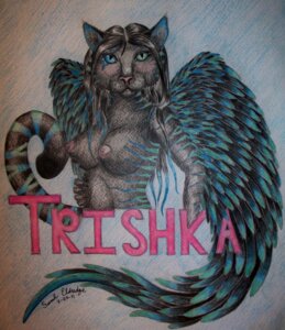 Rating: Questionable Score: 0 Tags: anthro blue_markings breasts e621 feathered_wings feathers felid female heterochromia m0ldys0ul mammal markings nipples nude pantherine solo stripes tail tiger trishka wings User: bunchy7s
