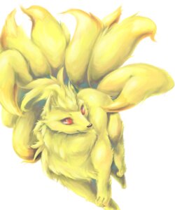 Rating: Safe Score: 0 Tags: 5:6 ambiguous_gender canid canine e621 feral generation_1_pokemon hi_res mammal multi_tail ninetales nintendo pk25mn25 pokemon pokemon_(species) red_eyes simple_background solo tail white_background User: bunchy7s