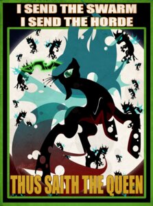 Rating: Safe Score: 0 Tags: arthropod black_body black_fur blue_eyes changeling_(mlp) crown drone_(mlp) e621 english_text equid equine female friendship_is_magic fur green_hair group hair hasbro headgear hi_res horn horse insect_wings mammal moon my_little_pony pony poster poster_template quadruped queen_chrysalis_(mlp) tail text the-orator wings User: bunchy7s