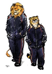 Rating: Safe Score: 0 Tags: 2012 anthro black_body black_fur cheetah clothed clothing duo e621 felid feline footwear front_view fully_clothed fur hair hand_in_pocket hands_in_both_pockets lion looking_at_viewer male mammal orange_body orange_fur orange_hair pantherine pockets racoonwolf shoes simple_background spots standing tail tail_tuft track_pants tracksuit tuft whiskers white_background yellow_body yellow_eyes yellow_fur User: bunchy7s Rating: Safe Score: 0 Tags: 2012 anthro black_body black_fur cheetah clothed clothing duo e621 felid feline footwear front_view fully_clothed fur hair hand_in_pocket hands_in_both_pockets lion looking_at_viewer male mammal orange_body orange_fur orange_hair pantherine pockets racoonwolf shoes simple_background spots standing tail tail_tuft track_pants tracksuit tuft whiskers white_background yellow_body yellow_eyes yellow_fur User: bunchy7s