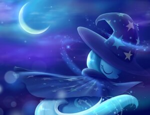 Rating: Safe Score: 0 Tags: 2012 blue_and_white blue_body blue_fur blue_hair cape clothing cool_colors crescent_moon e621 equid equine eyes_closed female feral friendship_is_magic fur hair hasbro hat headgear headwear horse light magic mammal misteelala monochrome moon moonlight my_little_pony night pony simple_background sky solo star starry_sky tail trixie_(mlp) white_hair wizard_hat User: bunchy7s