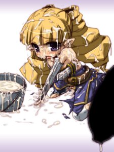 Rating: Explicit Score: 0 Tags: archer_(disgaea) bare_shoulders blonde_hair blue_eyes bucket bukkake cum cum_bucket disgaea dress female flaccid flaccid_penis gauntlets hirowa_nagi male on_knees penis penis_dripping pointy_ears ringlets rule34 tears torn_dress twintails User: bunchy7s
