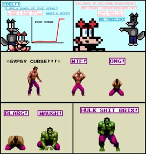 Rating: Questionable Score: 0 Tags: ageplay anthro clean_diaper clothed clothing comic dialogue diaper digital_media_(artwork) e621 english_text female hate hulk humanoid infantilism kyle_bridgett male marvel pixel_(artwork) profanity roleplay tail text ultimate_babyfur_webcomic unknown_artist wearing_diaper what User: bunchy7s