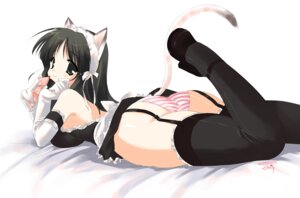 Rating: Explicit Score: 0 Tags: 1girls animal_ears apron arm_garter ass bed black_dress black_eyes black_hair black_legwear black_thighhighs cat_ears cat_girl cat_tail catgirl condom dress elbow_gloves female frilled_thighhighs frills garter_belt gloves leg_lift light-skinned_female light_skin lingerie long_hair looking_back lying maid on_stomach original panties pantyshot pantyshot_(lying) pink_panties plump rule34 shimapan short_dress striped striped_panties tail thighhighs underwear unopened_condom_wrapper upskirt vip_quality User: bunchy7s