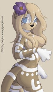Rating: Questionable Score: 0 Tags: 2008 anthro big_breasts blue_eyes bodypaint breasts butt conditional_dnp digital_media_(artwork) e621 facial_paint female haukaiu_the_hero_(comic) jay_naylor looking_at_viewer lutrai mammal mustelid otter solo tail tribal User: bunchy7s