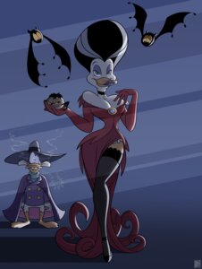 Rating: Safe Score: 0 Tags: 2011 anatid anseriform anthro avian bat big_breasts bird black_hair breasts cleavage clothed clothing collar darkwing_duck disney dltoon drake_mallard dress duck ducktales e621 female footwear gloves green_eyes group hair handwear hat headgear headwear hi_res high_heels legwear looking_at_viewer makeup male mammal membrane_(anatomy) membranous_wings morgana_macawber multicolored_hair shoes standing stockings two_tone_hair white_body white_hair wings User: bunchy7s