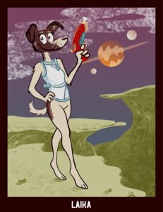 Rating: Safe Score: 0 Tags: 2007 3_toes 4_fingers anthro anthrofied barefoot black_border black_nose border bottomless breasts brown_body brown_fur bulbous_nose canid canine canis clothed clothing detailed_background digitigrade domestic_dog e621 feet female fingers front_view fur futurism godspeed hand_on_hip hand_on_own_hip holding_object holding_ranged_weapon holding_raygun holding_weapon hunting_dog laika_(ussr) mammal medium_breasts mottled mottled_body mottled_fur multicolored_body multicolored_fur paws ranged_weapon raygun retro retrofuturism russian science_fiction skinny skinny_anthro skinny_female slim slim_anthro slim_female snout solo sonderjen soviet_union space standing tail tan_body tan_fur terrier three-quarter_view toes tools two_tone_body two_tone_fur weapon User: bunchy7s