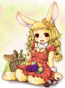 Rating: Safe Score: 0 Tags: alcohol anthro basket beverage blonde_hair bread bread_loaf clothing container dress e621 female flower food fruit grape hair hi_res lagomorph leporid mammal marigold_(flower) peach_(fruit) picnic plant rabbit setouchi_kurage solo squash_(fruit) wine young User: bunchy7s