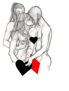Rating: Explicit Score: 0 Tags: artist_request censored closed_eyes collarbone diamond_(shape) drooling ghirahim heart_symbol horwell kissing long_hair looking_at_another male male_only medium_hair monochrome nipple_piercing nipple_play nipples nude owlan pointy_ears ponytail rhombus_(shape) rule34 saliva simple_background skyward_sword spot_color standing the_legend_of_zelda threesome traditional_drawing_(artwork) traditional_media_(artwork) trio white_background yaoi User: bunchy7s