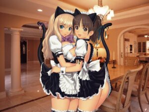 Rating: Questionable Score: 0 Tags: 4:3 accessory animal_humanoid bell big_breasts blonde_hair blue_eyes blush bottomwear breast_squish breasts breasts_frottage brown_eyes brown_hair butt cat_humanoid cat_tail clothed clothing clothing_lift cuff_(restraint) duo e621 felid felid_humanoid feline feline_humanoid female garter hair hi_res hug humanoid legwear long_hair maid_uniform mammal mammal_humanoid ponytail restraints ribbons side_boob skirt skirt_lift squish tail taka_tony tanaka_takayuki thigh_highs uniform wallpaper wrist_cuffs User: bunchy7s
