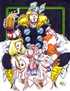 Rating: Explicit Score: 0 Tags: 1boy 2008 2futas beer_mug breasts collaborative_fellatio erection futa_is_smaller futanari human human_only intersex light-skinned_futa light-skinned_male light_skin male male_on_futa marvel marvel_comics nipples rob_durham rule34 straight_hair tagme thor_(marvel) thor_(series) threesome thundra valkyrie_(marvel) User: bunchy7s