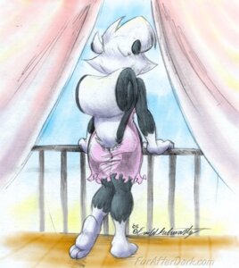 Rating: Questionable Score: 0 Tags: 2006 anthro butt chemise clothing colored curtains e621 eric_schwartz female furafterdark gloves_(marking) leg_markings mammal markings mephitid nightgown pinup pose presenting presenting_hindquarters rear_view sabrina_(sabrina_online) sabrina_online skunk socks_(marking) solo striped_skunk tail traditional_media_(artwork) underwear User: bunchy7s