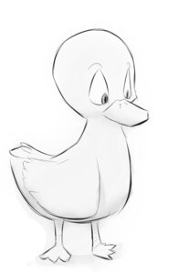 Rating: Safe Score: 0 Tags: ambiguous_gender anatid anseriform avian beak bird duck e621 feathers feet greyscale membrane_(anatomy) monochrome simple_background sketch solo toes unknown_artist webbed_feet white_background User: bunchy7s
