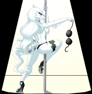 Rating: Questionable Score: 0 Tags: accessory ankle_strap_heels anthro anthrofied biped blue_eyes bra breasts choker clothed clothing crovirus dancing e621 female footwear furgonomics generation_5_pokemon hair hi_res high_heeled_sandals high_heels jewelry legband legendary_pokemon long_hair looking_at_viewer markings mature_anthro mature_female mole_(marking) necklace nintendo nipples panties pokemon pokemon_(species) pokemorph pole pole_dancing pose reshiram ring sandals seraphine_divano shoes side_boob solo spotlight stripper stripper_pole striptease tail tail_accessory tail_jewelry tail_ring thighband topless underwear User: bunchy7s