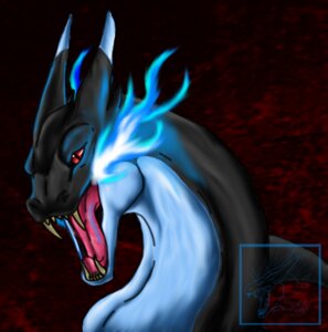 Rating: Safe Score: 0 Tags: 2013 ambiguous_gender bald black_nose blue_fire colored_fire dragon e621 feral fire gabrielle-wolf generation_6_pokemon mega_charizard mega_charizard_x mega_evolution mythological_creature mythological_scalie mythology nintendo pokemon pokemon_(species) red_background red_eyes reptile scalie sharp_teeth simple_background solo teeth tongue User: bunchy7s