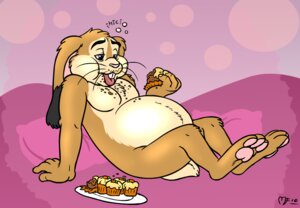 Rating: Safe Score: 0 Tags: buckteeth cupcake e621 eating flapper_rabbit food lagomorph leporid male mammal messy overweight overweight_male paws rabbit solo spookaboo stuffing teeth tongue weight_gain whiskers User: bunchy7s