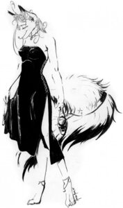 Rating: Safe Score: 0 Tags: 5_toes amiral_aesir anthro barefoot bell biped black_and_white canid canine classy claws clothed clothed_anthro clothed_female clothing digitigrade dress e621 evening_gown feet female female_anthro footwear fox full-length_portrait hi_res high_contrast high_heels kitsune_bothan line_art mammal monochrome party portrait shoes signature simple_background solo tail three-quarter_view tired toes User: bunchy7s