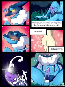 Rating: Explicit Score: 0 Tags: 3:4 amphibian animal_noises blue_body blush blush_lines bodily_fluids butt cherry_the_trainer_(redimplight) comic croaking cum cum_on_self cumshot digital_media_(artwork) e621 ejaculation english_text erection eyes_closed frogadier generation_6_pokemon genital_fluids genitals grass holding_penis human male mammal masturbation membrane_(anatomy) night nintendo nude orgasm penile penile_masturbation penis plant pokemon pokemon_(species) rear_view redimplight solo spread_legs spreading text webbed_hands yellow_sclera zero_(redimplight) User: bunchy7s