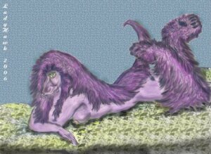 Rating: Safe Score: 0 Tags: afghan_hound anthro canid canine canis darkwolfe domestic_dog e621 female fur hunting_dog mammal purple_body purple_fur sighthound solo tail User: bunchy7s