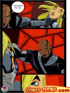 Rating: Questionable Score: 0 Tags: 1boy 1girls comic comics-toons.com dc dc_comics deathstroke female male okunev rule34 slade_wilson smooth_skin teen_titans terra User: bunchy7s