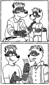 Rating: Safe Score: 0 Tags: 4_fingers anthro black_and_white carper_(vasuki) child duo e621 eyewear fingers glasses hair male mammal monochrome neil_(character) procyonid raccoon vasuki young young_anthro User: bunchy7s Rating: Safe Score: 0 Tags: 4_fingers anthro black_and_white carper_(vasuki) child duo e621 eyewear fingers glasses hair male mammal monochrome neil_(character) procyonid raccoon vasuki young young_anthro User: bunchy7s