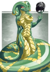 Rating: Explicit Score: 0 Tags: anthro apode breasts coiling draconcopode e621 ear_piercing female genitals glistening glowing glowing_eyes hi_res latex legless naga navel nipple_piercing nipples non-mammal_breasts non-mammal_nipples notorious84 nude piercing red_eyes reptile scales scalie serpentine snake snake_hood solo sslytha ventral_scales vulva User: bunchy7s