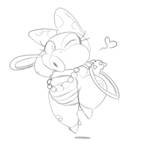 Rating: Safe Score: 0 Tags: 1:1 accessory anthro bow_(feature) bow_accessory bow_ribbon centered_hair_bow e621 female hair_accessory hair_bow hair_ribbon heart_reaction heart_symbol heart_wink jewelry koopa koopaling lips looking_at_viewer mario_bros monochrome necklace nintendo one_eye_closed ribbons scalie simple_background solo thegalen thick_lips wendy_o._koopa white_background wink User: bunchy7s