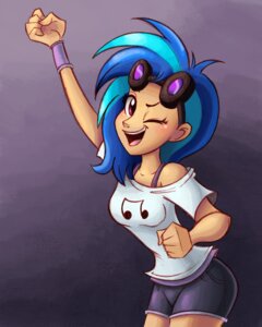 Rating: Safe Score: 0 Tags: 4:5 alternate_species armband blue_hair bottomwear breasts clothing e621 eyewear female friendship_is_magic goggles grandfathered_content hair hasbro hi_res human human_only humanized mammal musical_note musical_symbol my_little_pony not_furry one_eye_closed purple_eyes ric-m shirt shorts smile solo standing symbol topwear vinyl_scratch_(mlp) wink User: bunchy7s Rating: Safe Score: 0 Tags: 4:5 alternate_species armband blue_hair bottomwear breasts clothing e621 eyewear female friendship_is_magic goggles grandfathered_content hair hasbro hi_res human human_only humanized mammal musical_note musical_symbol my_little_pony not_furry one_eye_closed purple_eyes ric-m shirt shorts smile solo standing symbol topwear vinyl_scratch_(mlp) wink User: bunchy7s