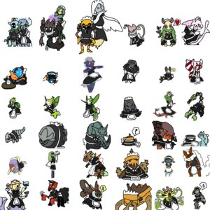 Rating: Safe Score: 0 Tags: 1:1 absurd_res ambiguous_gender anthro anvelid aquatic arthropod avian clothing domestic_cat e621 fakemon felid feline felis female fish group hi_res insect magroplex maid_uniform mammal nintendo nurshary orett pokemon pokemon_sage rodent shark tail uniform unknown_artist User: bunchy7s