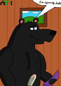 Rating: Explicit Score: 0 Tags: anthro bear blackbear blue_eyes condom dildo e621 english_text erection genitals male mammal penis sex_toy sexual_barrier_device solo text wearing_condom User: bunchy7s