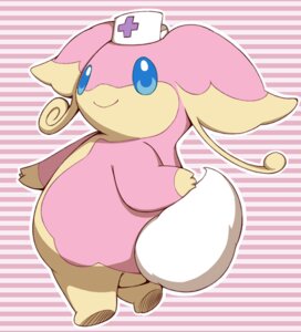 Rating: Safe Score: 0 Tags: audino big_ears blue_eyes bluesapphir clothing e621 female fluffy fluffy_tail generation_5_pokemon hat headgear headwear letterbox looking_at_viewer looking_back nintendo nurse_clothing nurse_hat nurse_headwear pokemon pokemon_(species) smile solo tail User: bunchy7s