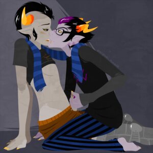 Rating: Explicit Score: 0 Tags: 2boys black_hair blush boratoki clothing eridan_ampora fins gay glasses grey_background grey_skin handjob homestuck horns lip_piercing male ms_paint_adventures no_nipples open_mouth penis pointy_ears precum purple_highlights robotic_legs rule34 scarf sharp_teeth shirt_lift short_hair source_request tavros_nitram troll yellow_eyes yellow_nails User: bunchy7s
