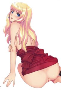 Rating: Explicit Score: 0 Tags: 1girls ass back blonde_hair blue_eyes blush clothing dress dress_lift dress_pull female female_only highres long_hair macross macross_frontier pinup pussy rule34 sheryl_nome simple_background sitting solo taka_tony uncensored white_background User: bunchy7s